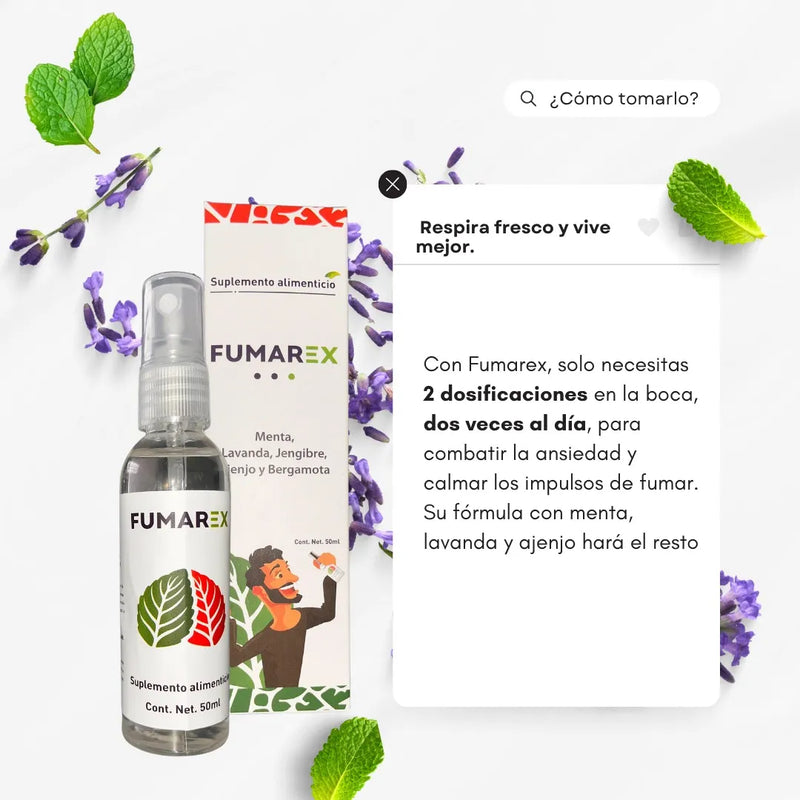 Fumarex® |  Spray Natural Para Dejar De Fumar 🚭